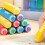 5PCS Student Eraser Colorful Pencil Shape Erasers-candy color 7