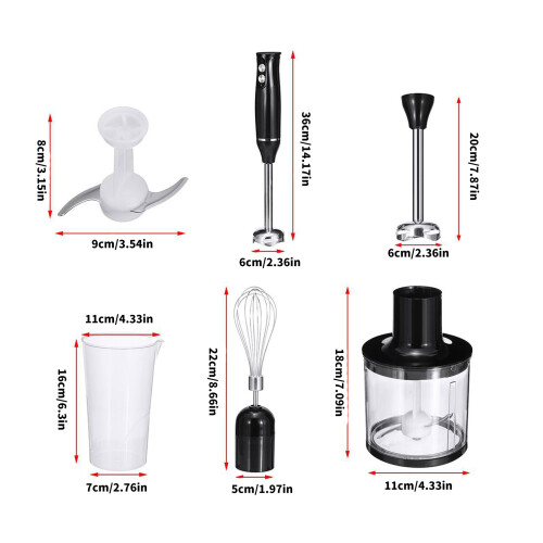 Handheld Electric Blender Food Vegetable Electric-EU Plug 2
