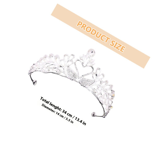 Girl Dekorative Tiara Krone Aus Silberlegierung 1 1