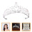 Girl Dekorative Tiara Krone Aus Silberlegierung 1 4