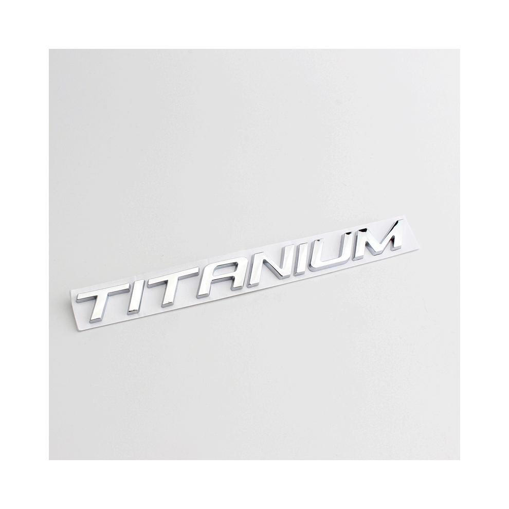 (Silver) Titanium Chrome Car Badge Decal Emblem For Ford Ecosport Mondeo Kuga Silver 4069369226212