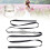 Cintura da sposa con strass 55 g 2,6 m nera con perline 15