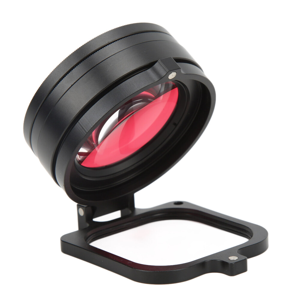 Junestar 16X Hd Macro Lens Diving Filter 58Mm Adapter Ring Lens Cap For Hero 9 Red/Purple