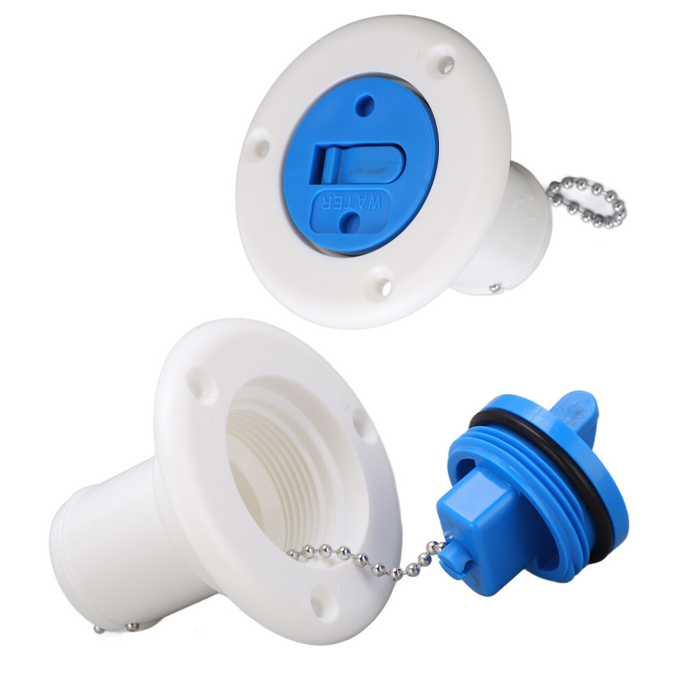 Boat Water Filler Cap Abs For Yacht Rv Marine White 38Mm 9421357971941