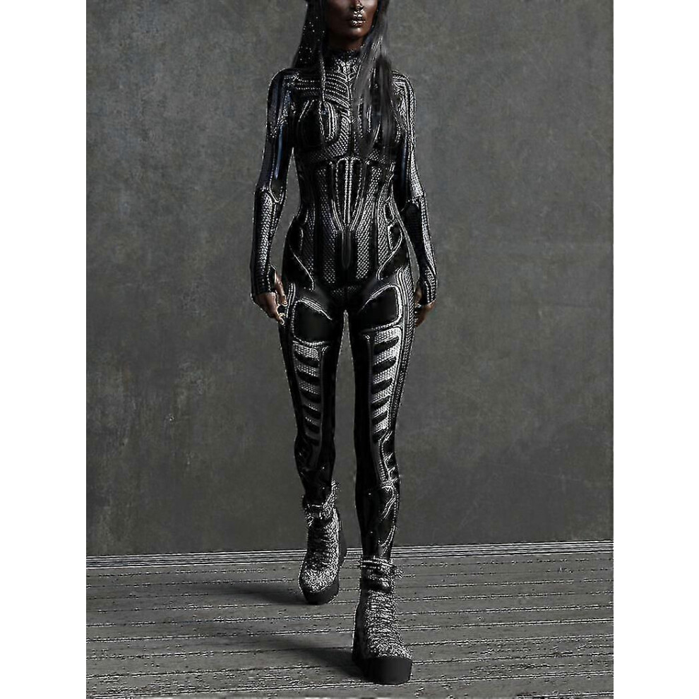 Kikidex (M, One Size) Cyber Costume Women, Robot Costume Women, Cyborg Costume, Festival Costumes, Festival Adult Costume, Festival Costume, Cosplay Costume