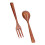 2pcs Wooden Fork Spoon Set, Heatproof Dinnerware, Safe Rengas Material 6