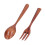 2pcs Wooden Fork Spoon Set, Heatproof Dinnerware, Safe Rengas Material 9