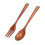 2pcs Wooden Fork Spoon Set, Heatproof Dinnerware, Safe Rengas Material 13