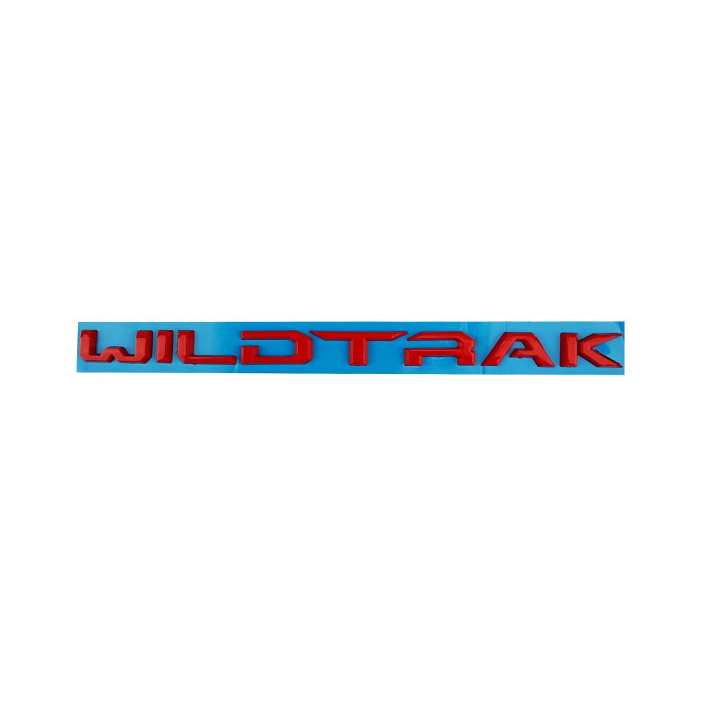 (red) WILDTRAK Matte Black Boot Car Badge Adhesive for Ford Ranger