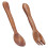 Reusable Wooden Salad Servers Set 2 Pcs Kitchen Flatware Durable for Home Use 15