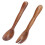 Reusable Wooden Salad Servers Set 2 Pcs Kitchen Flatware Durable for Home Use 3