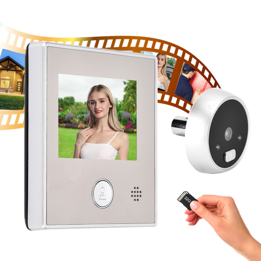 Digital Video Doorbell 2.8In Lcd, Infrared Night Vision, 135 Wide Angle 9331357973954