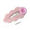 Beflockte Haarspange, Wolkenform, Haarnadel,-Rot 4