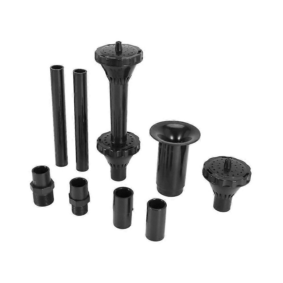 Kikidex (As Show, One Size) 9Pcs Small Fountain Nozzle Kit Water Fountain Nozzle Heads For Pond Fountain Submersible Pump Pool
