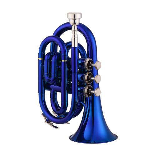 Mini-Taschentrompete Bb Flaches Blasinstrument aus 2