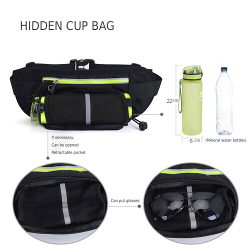 Wander-Hüfttasche, Bauchtasche mit 2