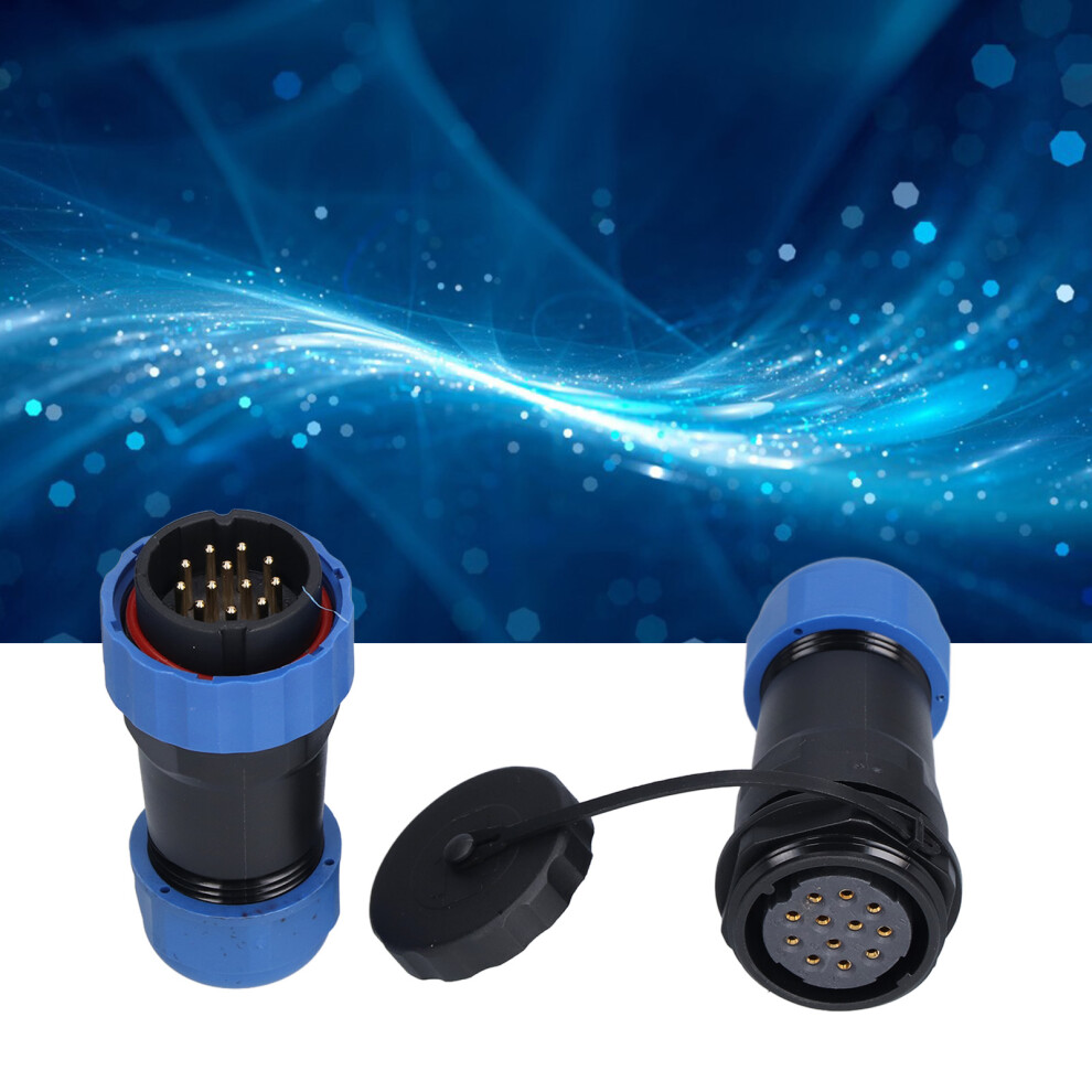 Waterproof 12-Pin Aviation Connector Pa66 Ip68 For Communication Equipment 7891357976802