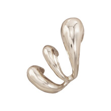 Featherlight Hollow Design Clip On Earrings Double-white k 3697