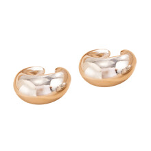 Artistic Layered Cutout No Piercing Earrings-white k 6459