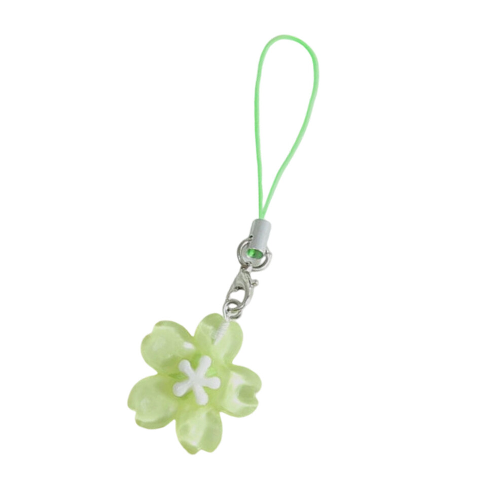 Sweet Flower Keyring Japanese Korean Style Phone Lanyard- Green 7755000211606