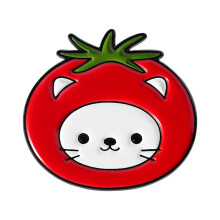 Vibrant Cartoon Fruit Kitten Brooch Strawberry Banana-QHXZ5111