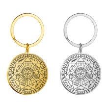 Stainless Steel Religious Keychain Engraved Biblical Passages