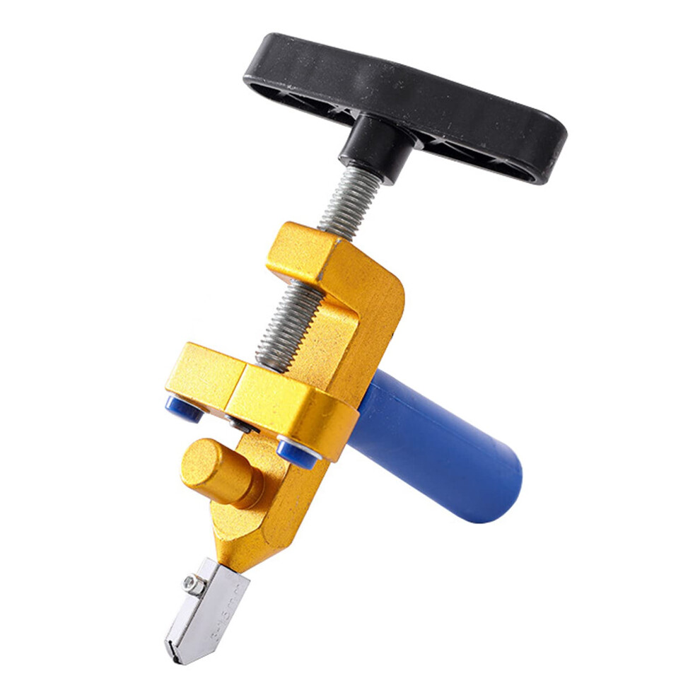 Glass Tile Cutter Gold Color Durable Component Machine Multifunctional Tile Cutting Tool For Ceramic Tiles 9339159996348