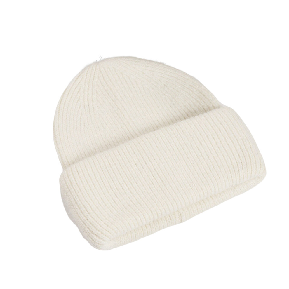 (White) Woman Man Knitted Hat Warm-keeping Cap Thickened Soft Accessory-image-OPC-PMR6TYZ-NEW