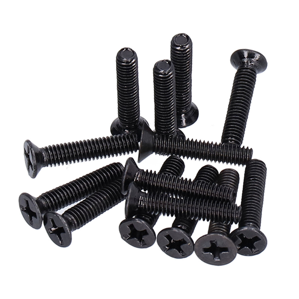 50Pcs M4x20 Black Galvanized Countersunk Screw A2-70 Din 965 4931357978567