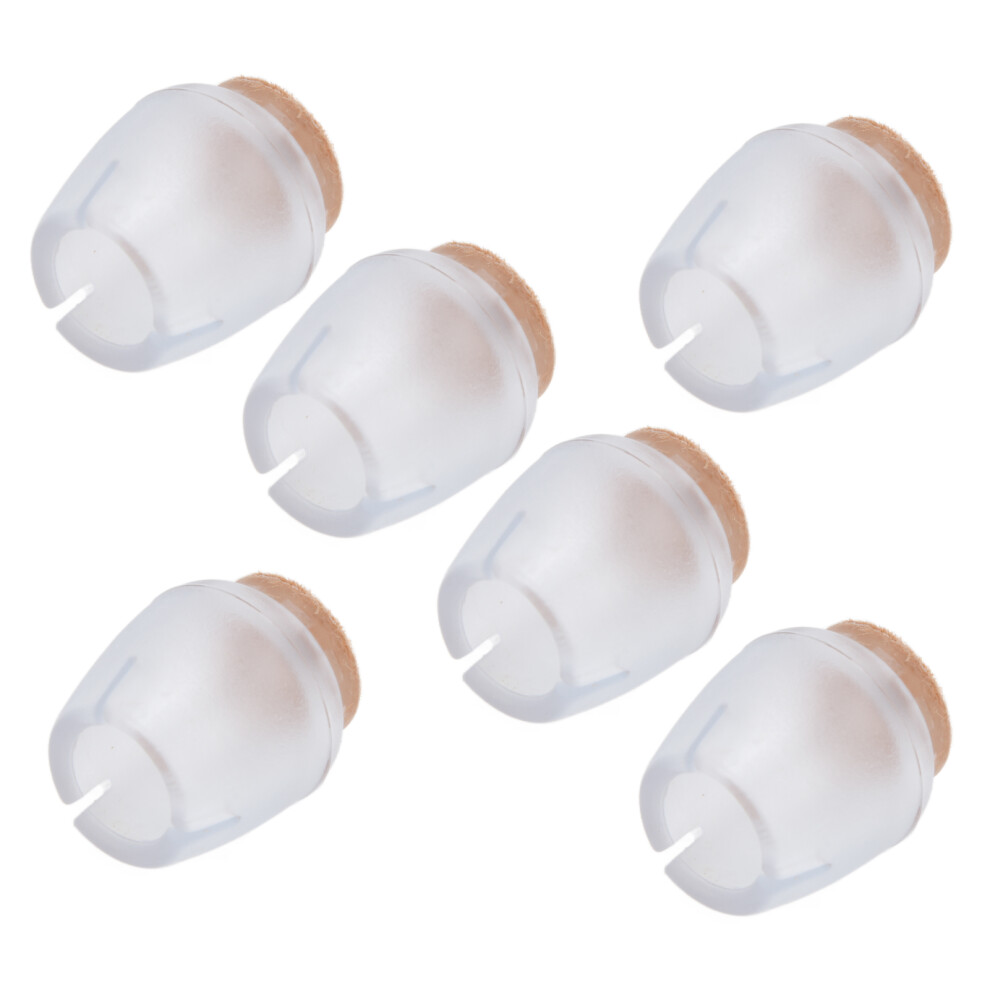 32Pcs Silicone Furniture Leg Covers, Transparent, 20Mm Diameter 8771357978589