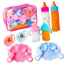 12-teilige realistische Baby-Saftflasche für Kinderpuppen, die