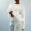 Damen-Pullover mit Rundhalsausschnitt, Zopfmuster,-Rosa L 5