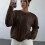 Damen-Pullover mit Rundhalsausschnitt, Zopfmuster,-Rosa L 2