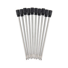 10Pcs Metal Ballpoint Pen Refills for-black crystal refill