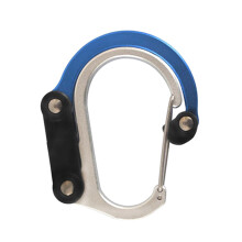 Aluminum Alloy D Shape Buckle, Multifunctional Carabiner-Blue