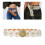 Practical Wide Disc Belt PU Leather Belt Adult-bronze white 4