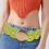 Practical Wide Disc Belt PU Leather Belt Adult-bronze white 5