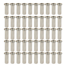 12G 13G 14G Ultralight High Strength Black-50pc 13G silver 13mm
