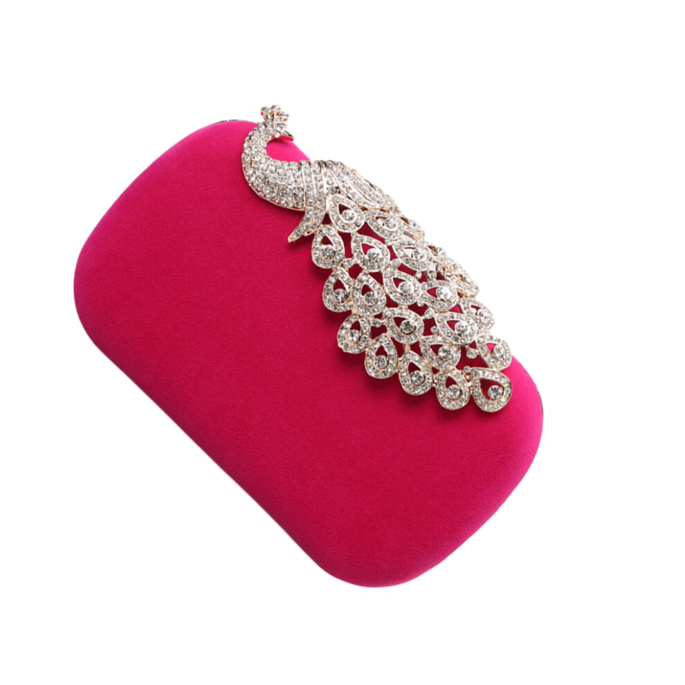 (rose red, White Peacock) Fashionable And Convenient Bag For On--go Fashionistas Evening Bags-image-OPC-PMR79DP-NEW