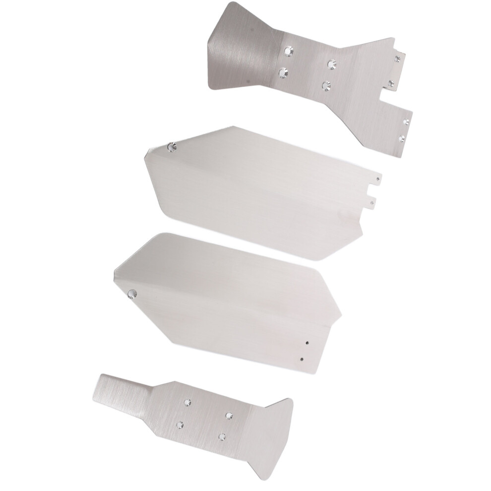 Lightweight Stainless Steel Rc Chassis Armor Set For Slash 4Wd Silver 4691357979253