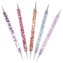 5 Stuks Manicure Nailart Gereedschapsset Met Acryl Strassjes Prikker