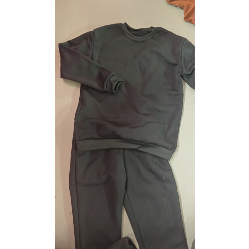 Women's two-piece tracksuit includes a sweatshirt and-Gray M 2