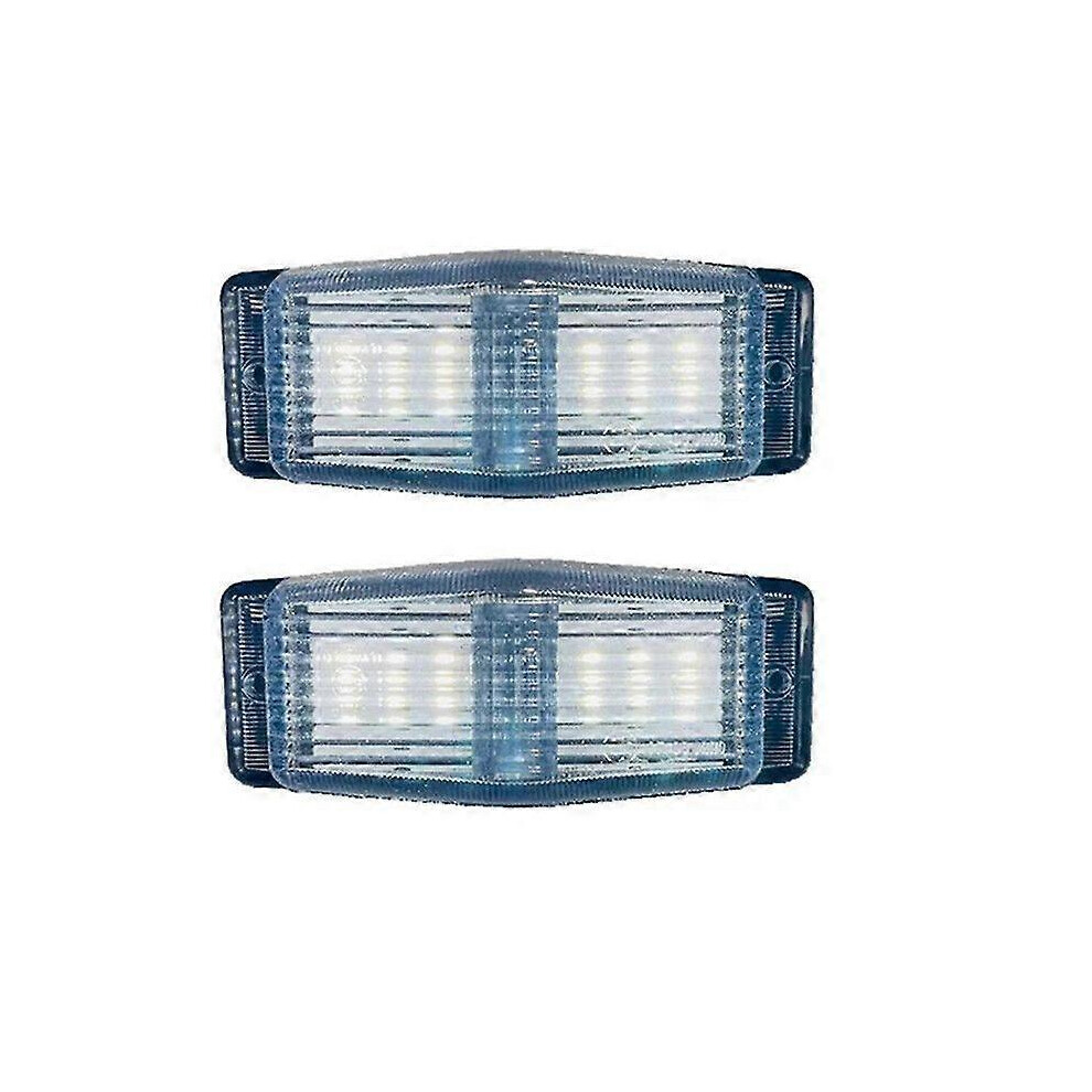 Kikidex (As Show, One Size) 2Pcs Led Marker Lights Front Double Burner Indicator Lampfor Man Truck Lorry Front Grill Light A