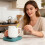 Water Cup Heating Pad For Coffee teas Hot Drinks Beverage-Blue 2