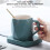 Water Cup Heating Pad For Coffee teas Hot Drinks Beverage-Blue 7