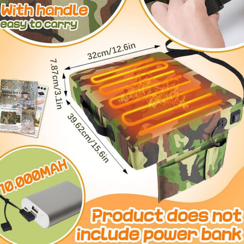 Waterproof Heating Pad Nonslip Base Adjustable-camouflage color 2