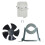 Refrigerator Condenser Fan Replacement Noise Reduced Design 1