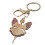6Pcs Delicate Angel Keychain Set Rhinestones Decorations-Blue 7