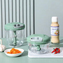(Green, 500ml) Manual Meat Chopper, 1 Count Multifunctional Vegetable Chopper, Manual Food Masher, Household Kitchen Gadgets for Home Use