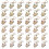 6Pcs Delicate Angel Keychain Set Rhinestones Decorations-Blue 2